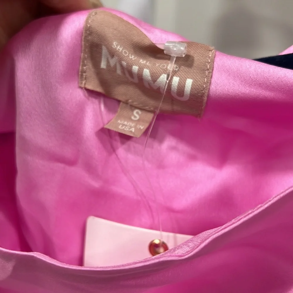 Show Me Your Mumu Jodie Dress in Pink Luxe Satin - Picture 9 of 15